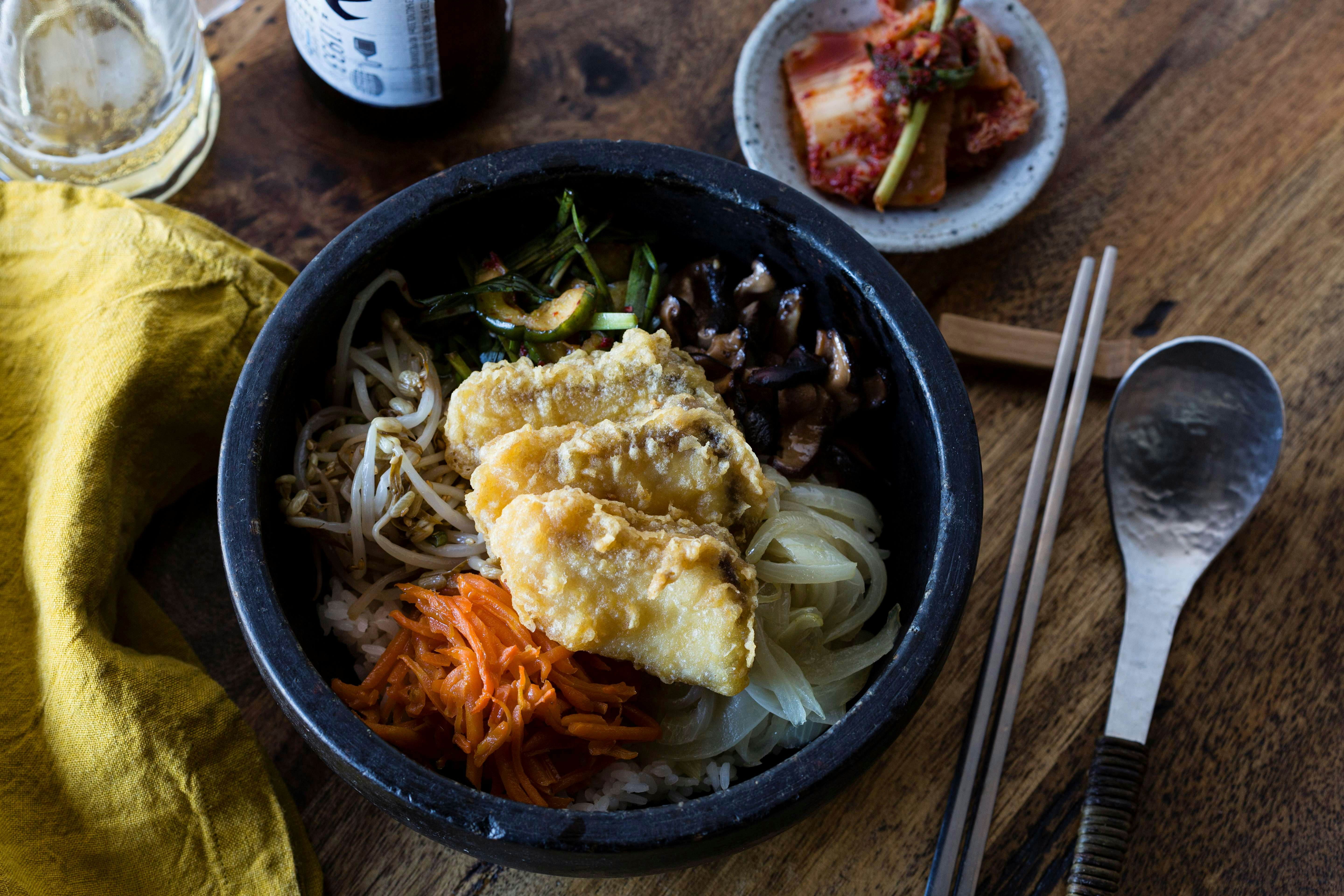 Barramundi Bibimbap at Little Miss Korea