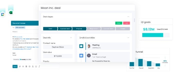 Monday Sales CRM UI