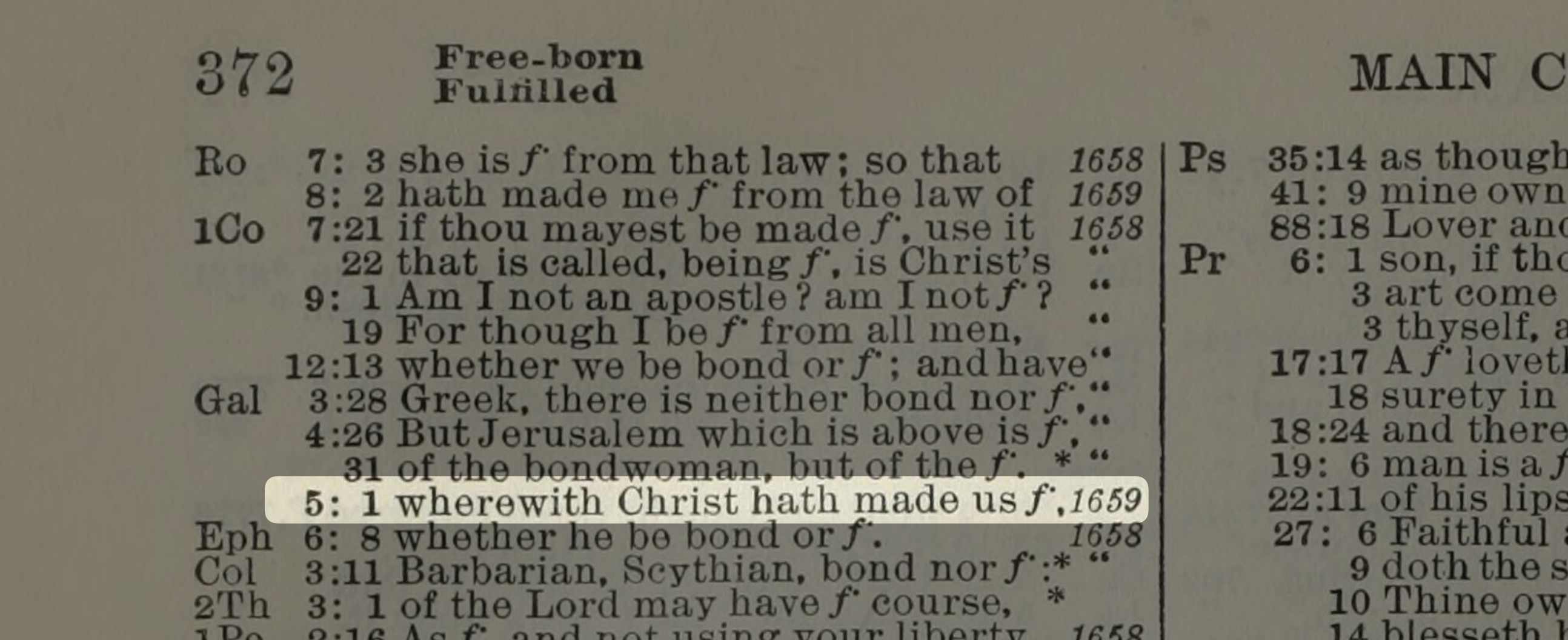 Galatians 5:1 entry in Strong's Concordance