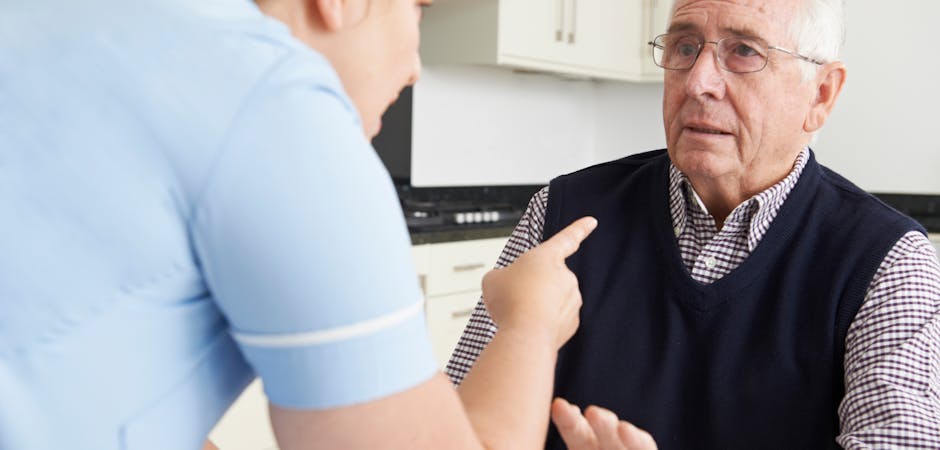 nursing home worker yelling at elderly resident